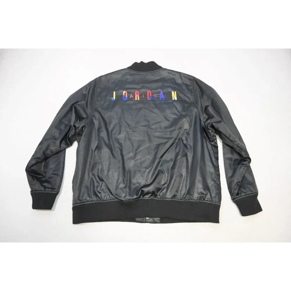 Nike Air Jordan Jumpman Jacket Performance Athetic Snap up Black Mens Sz 2XL XXL
